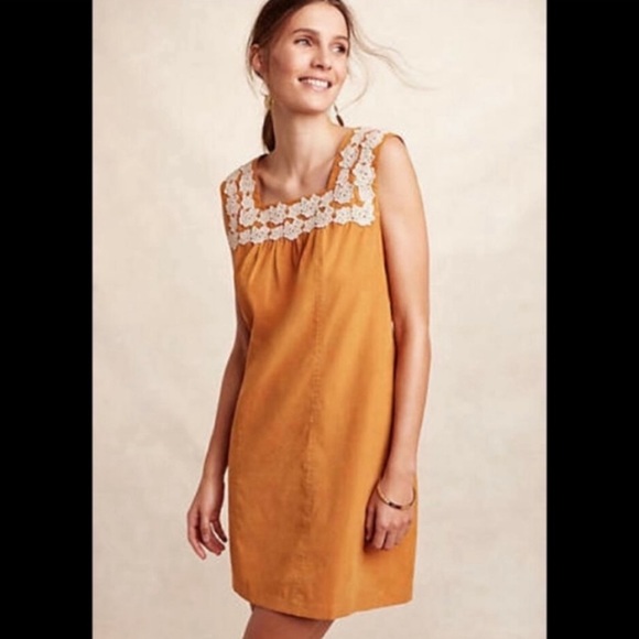 Anthropologie Dresses & Skirts - Anthro Tracy Reese Orange Rosette Shift Dress L